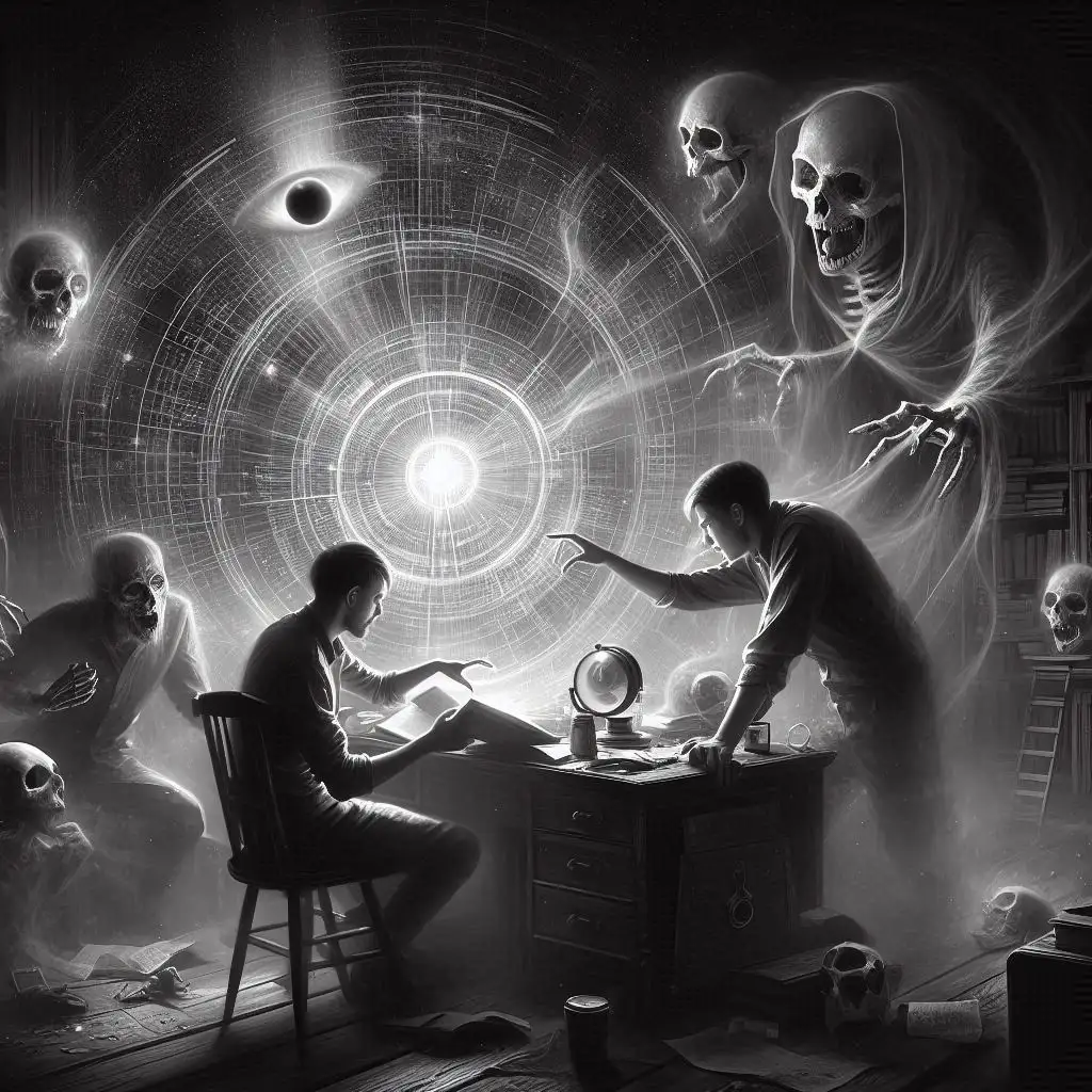 fenomenos-paranormais-investigacao Fenômenos Paranormais: O Início de uma Jornada Sinistra - imagem gerada por IA