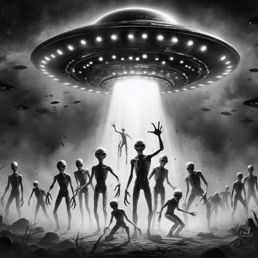 abducoes-alienigenas-ets Seres Extraterrestres e OVNIs: As Abduções Alienígenas - imagem gerada por IA